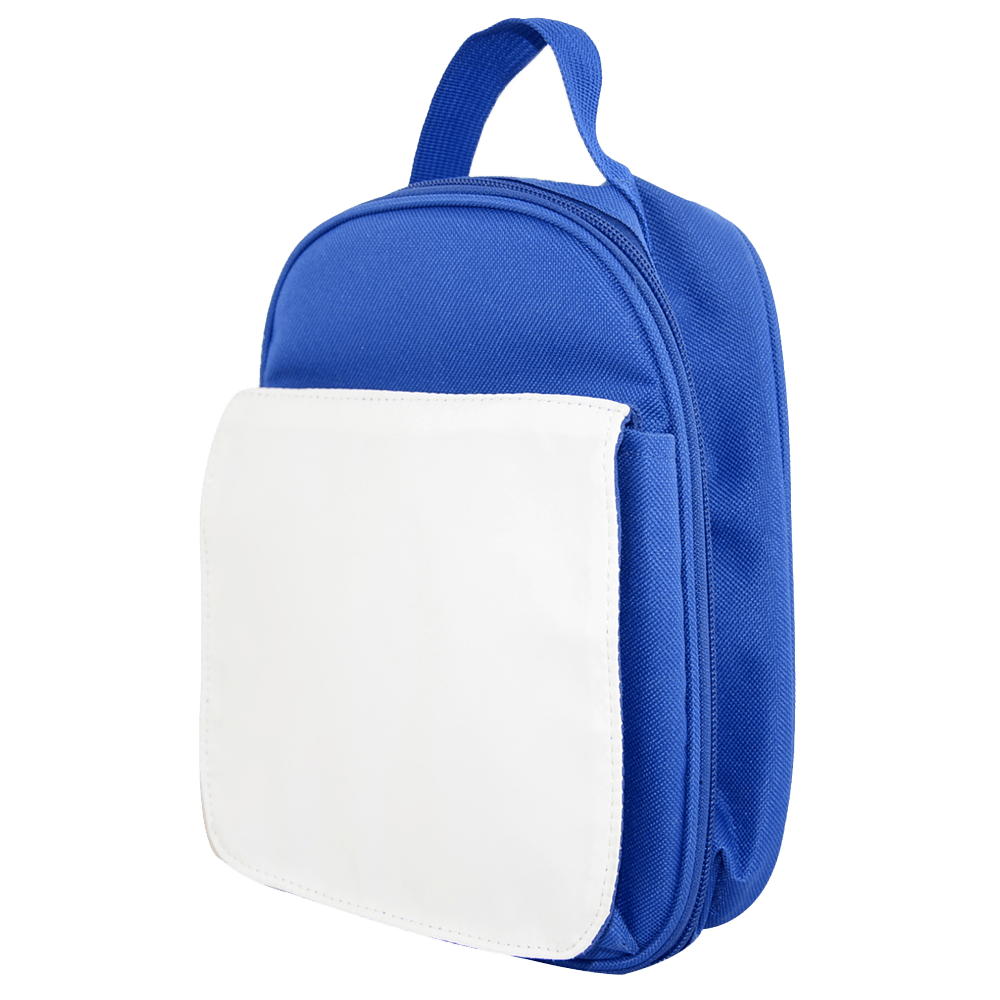 Blank blue kids lunch bag