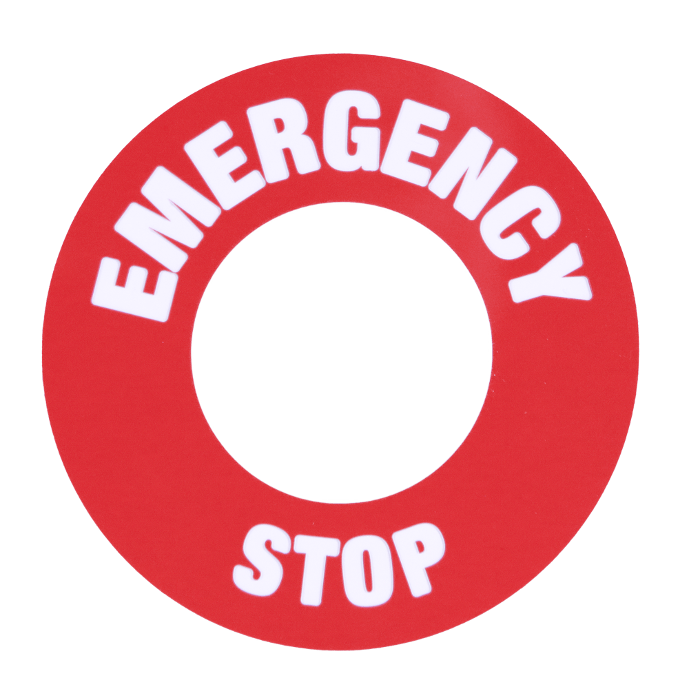 Emergency stop sign