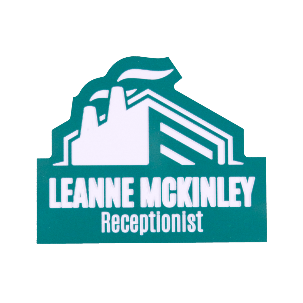 Receptionist name tag