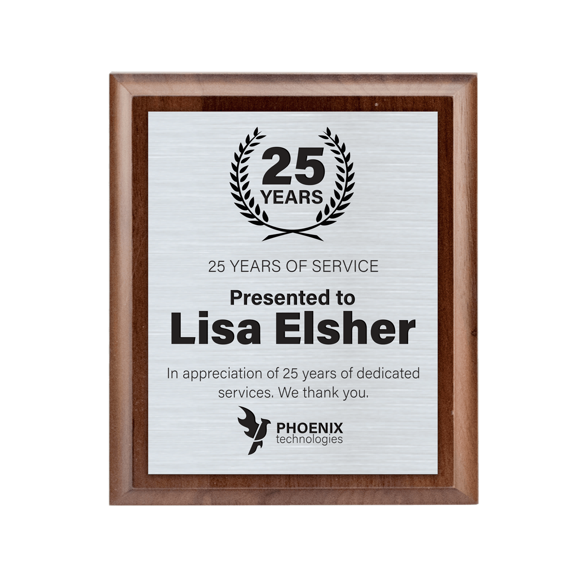 service award plaque