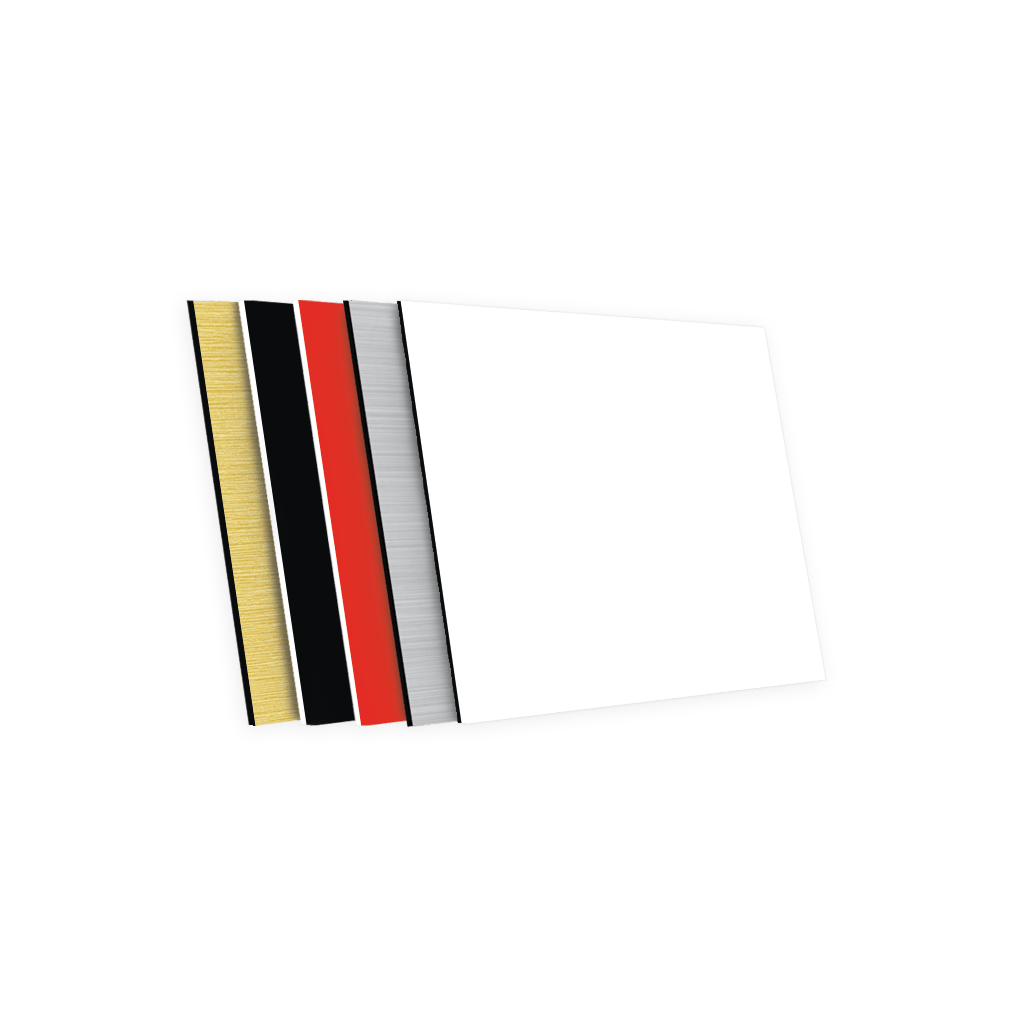 White/Black Rowmark Value Series LaserMax® Engraving Plastic | JPPlus