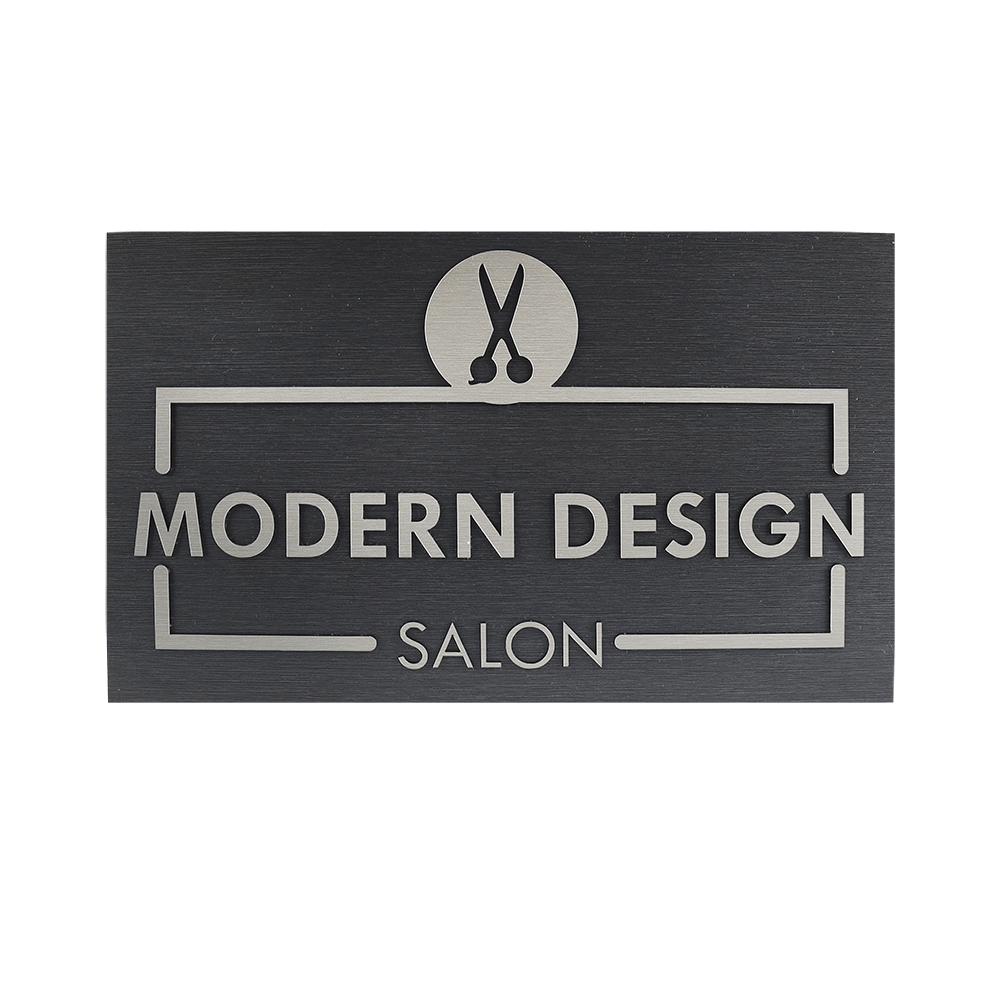 Modern Designs Salon sign