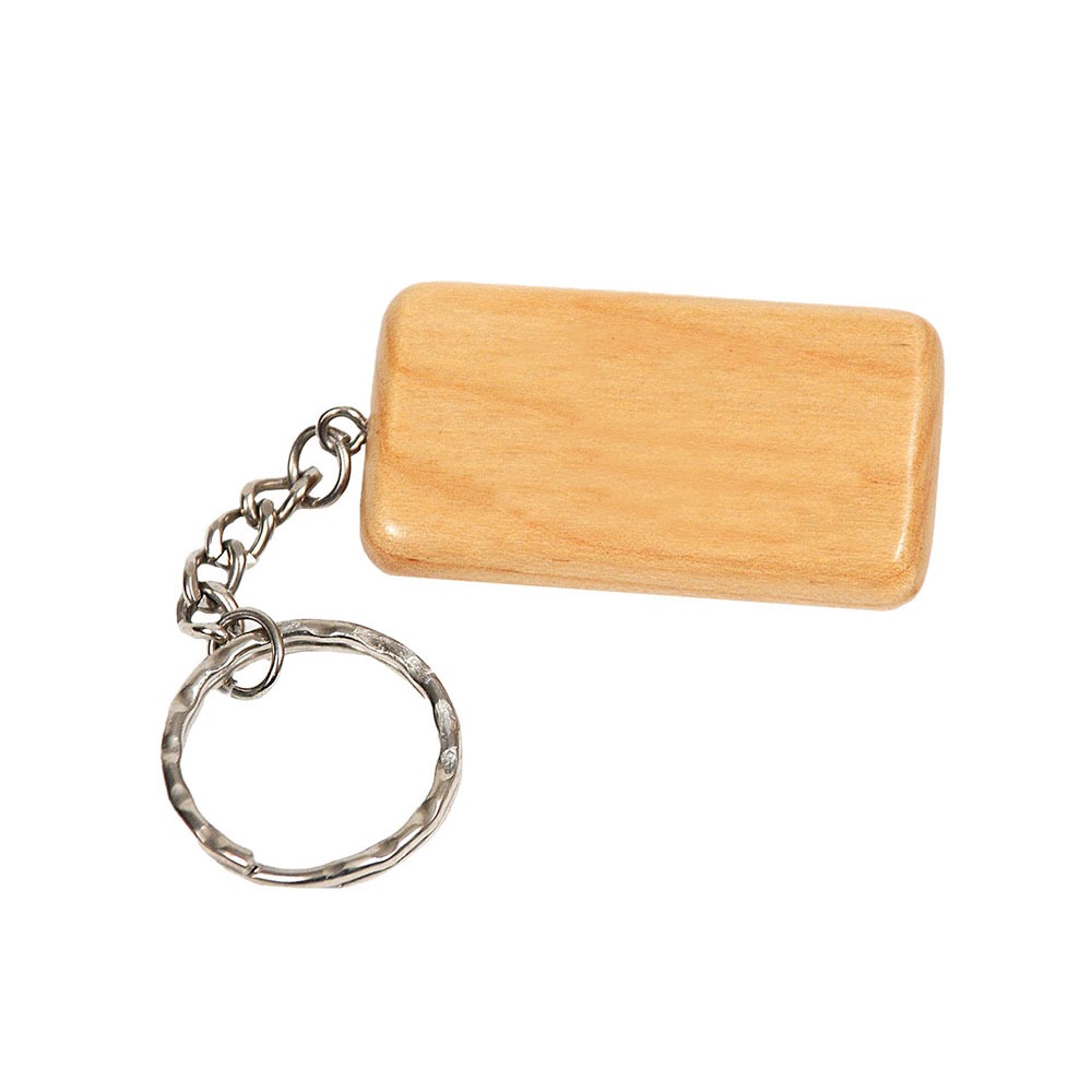 Maple rectangle keychain
