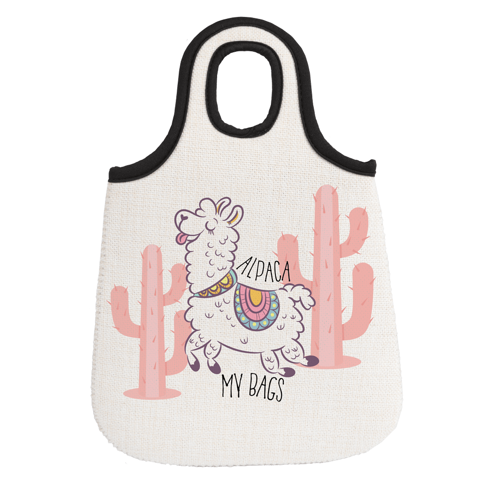 bag personalized with alpaca
