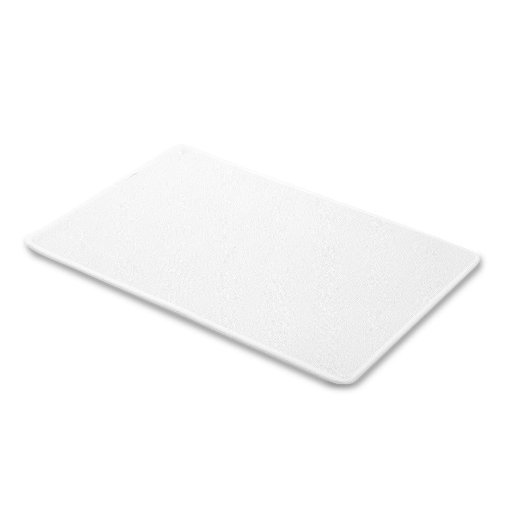 Blank white looped floor mat