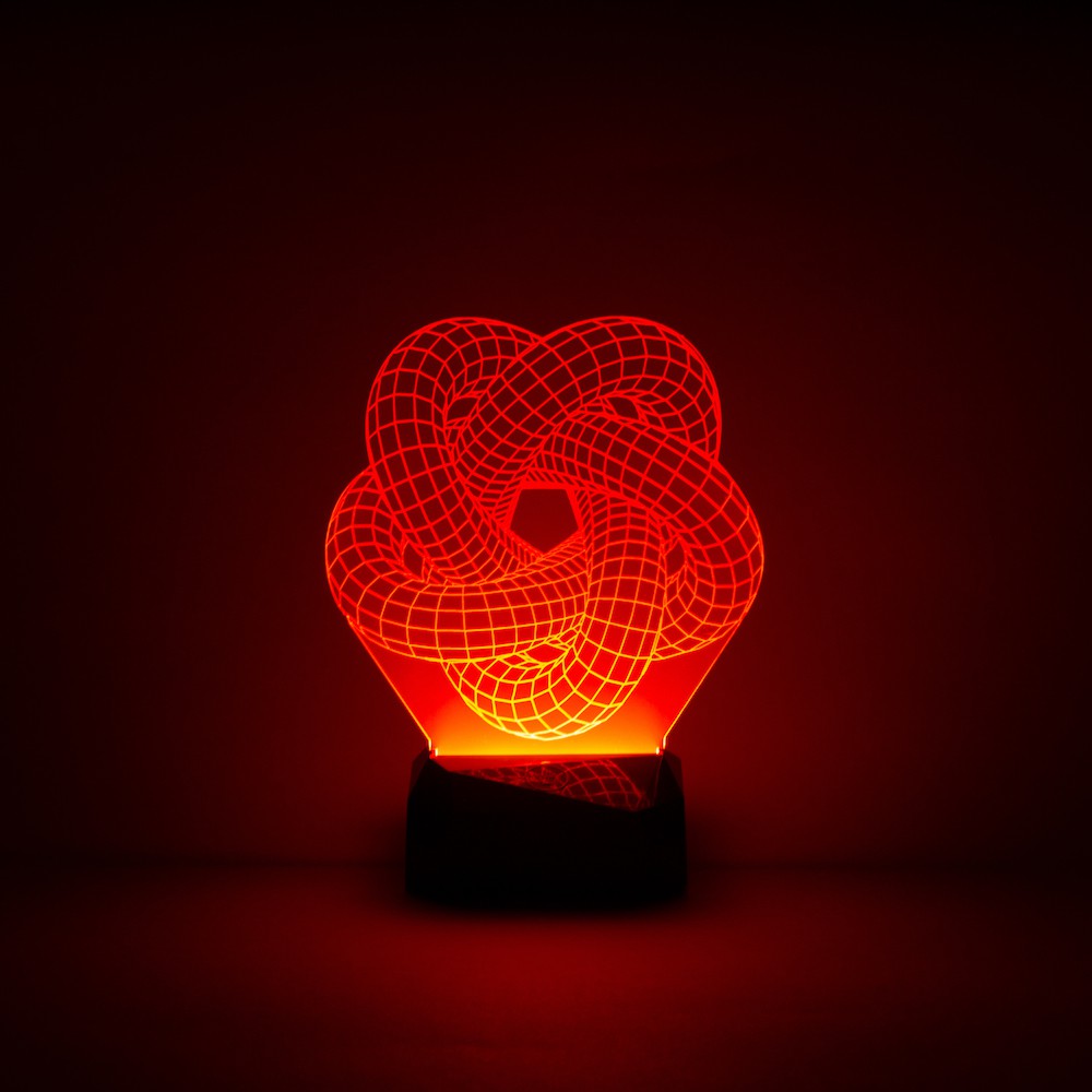 Acrylic LED Light Base with Wireless Remote