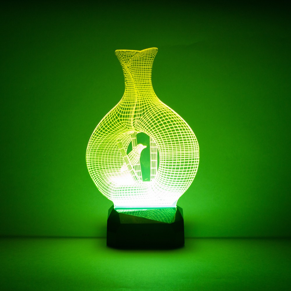 Acrylic LED Light Base with Wireless Remote
