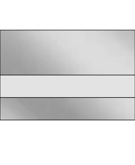 IPI LazerMirr Gloss Clear/Silver Mirror 1/32" Reverse Engraving Plastic