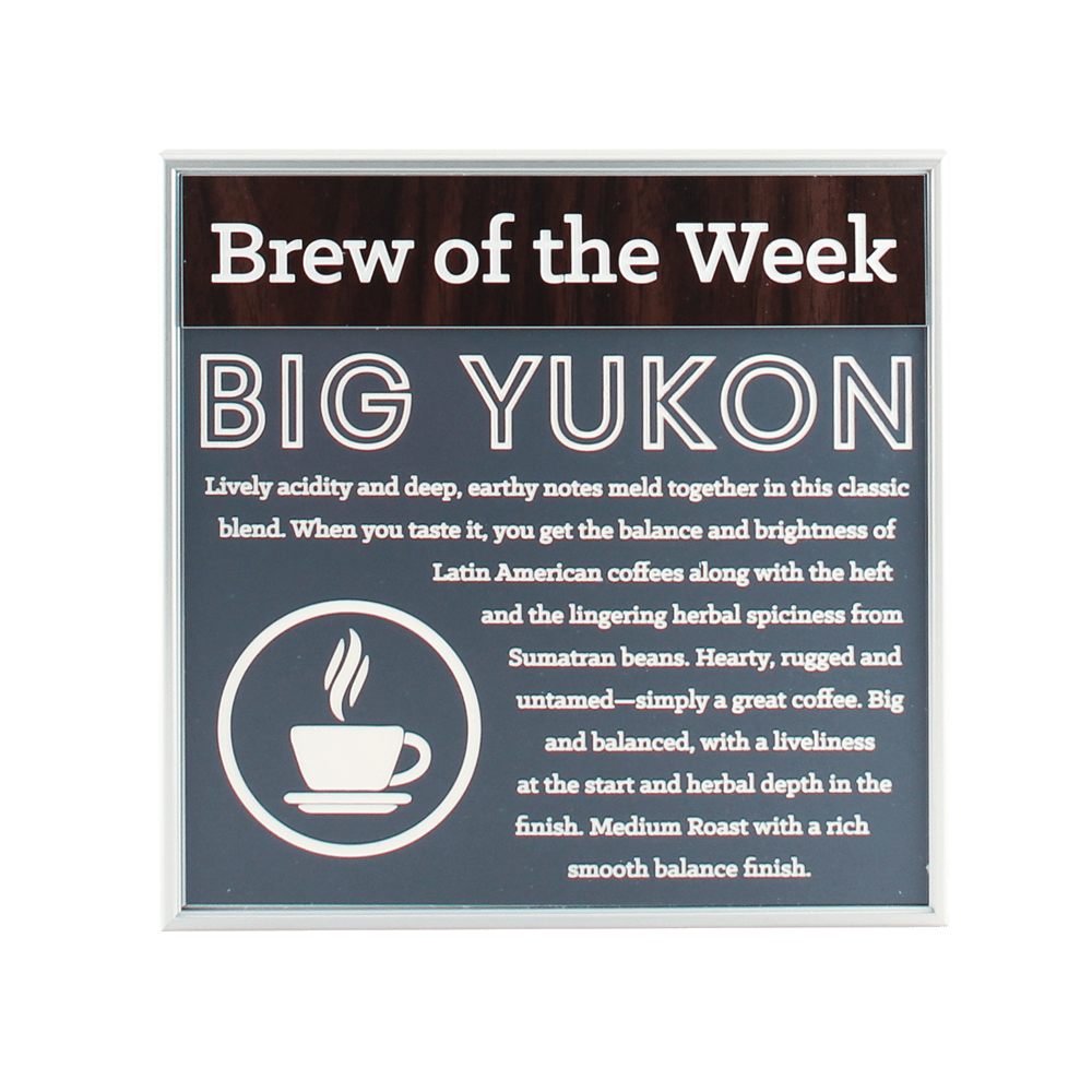 brew of the week sign