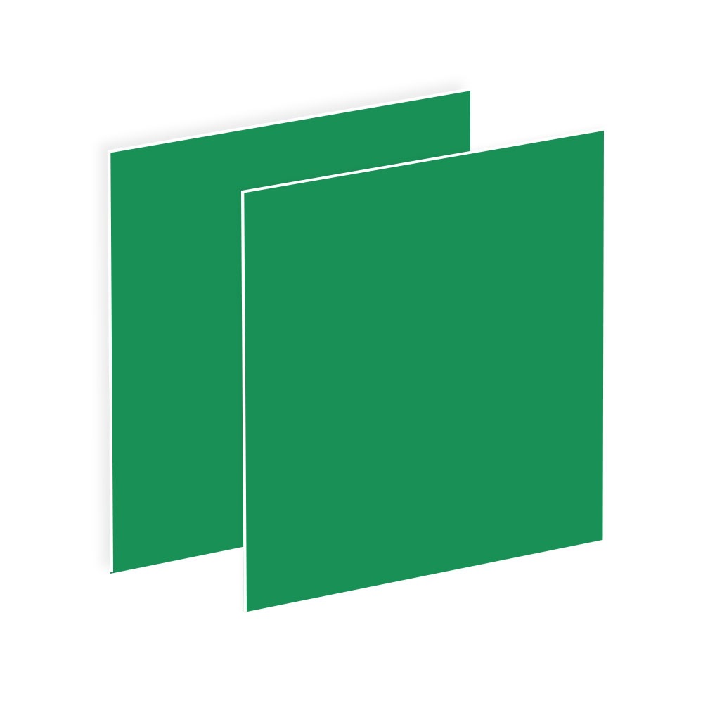 Bright Green/White Rowmark Value Series Mattes Engraving Plastic