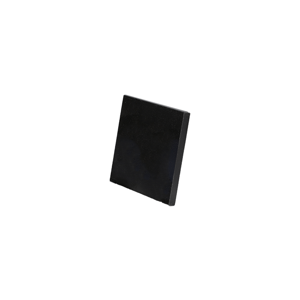square black granite tile side view