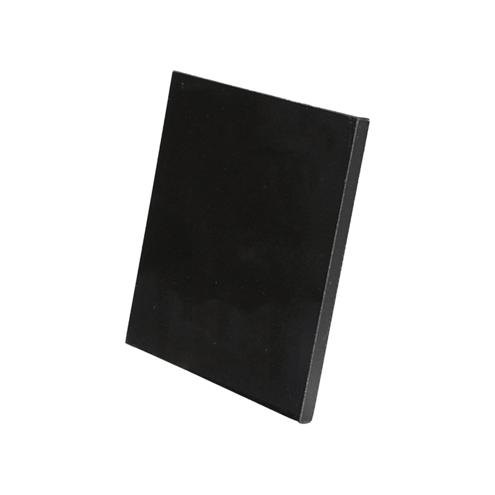 square black granite tile side view