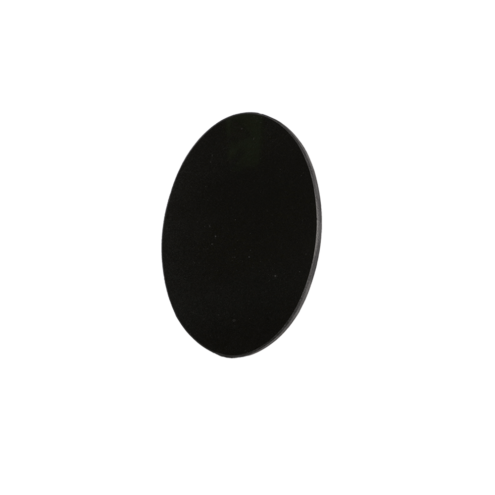 oval black granite tile