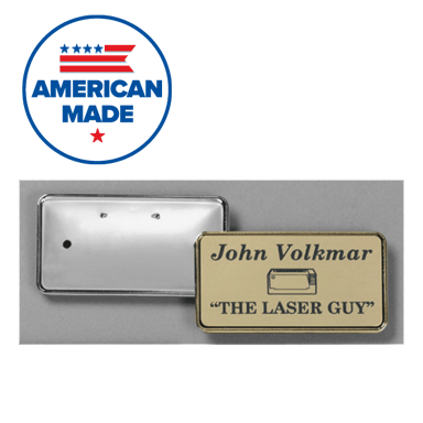 Metal Badge Frame for 1-3/8" x 2-3/4" Insert