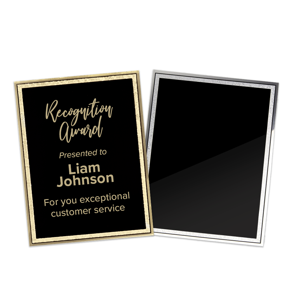 Original Series Black Plaque Plate (6/PKG)