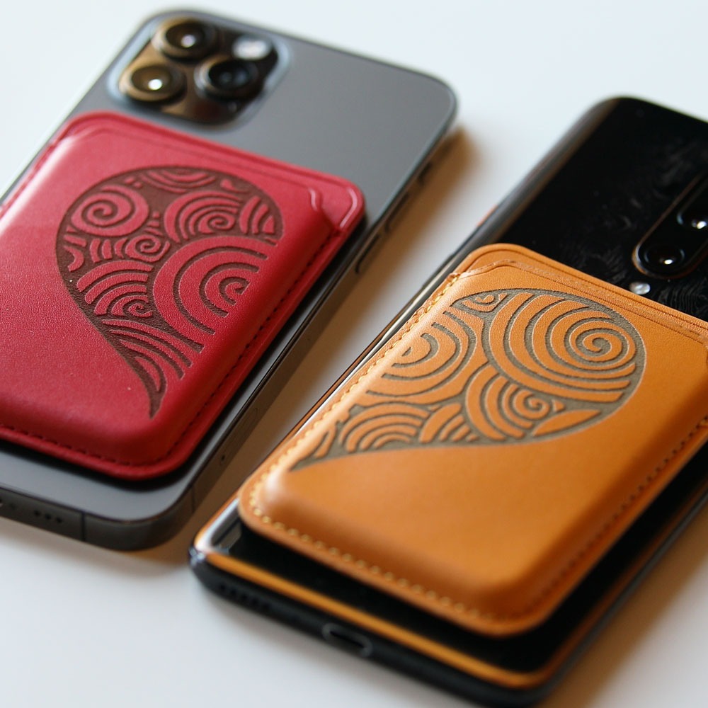 laser engraved phone wallets