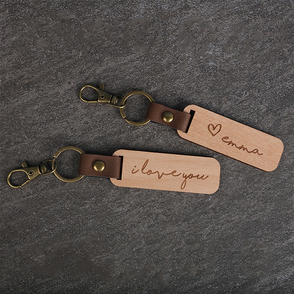 Wood I Love You Keychains