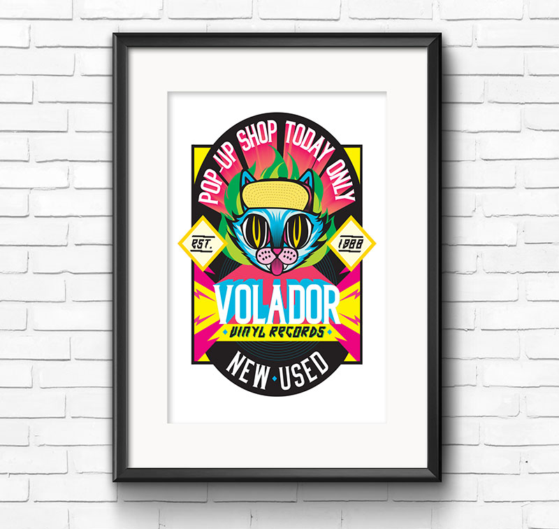 Poster on wall
