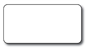 White PVC .030 1.5" x 3" w/ RC 100 per Case