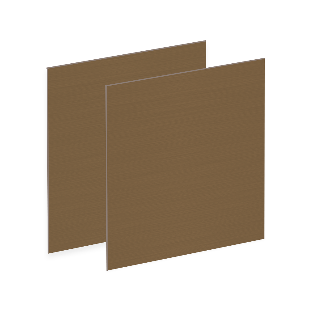 Deep Bronze Rowmark Reverse LaserMark® Engraving Plastic