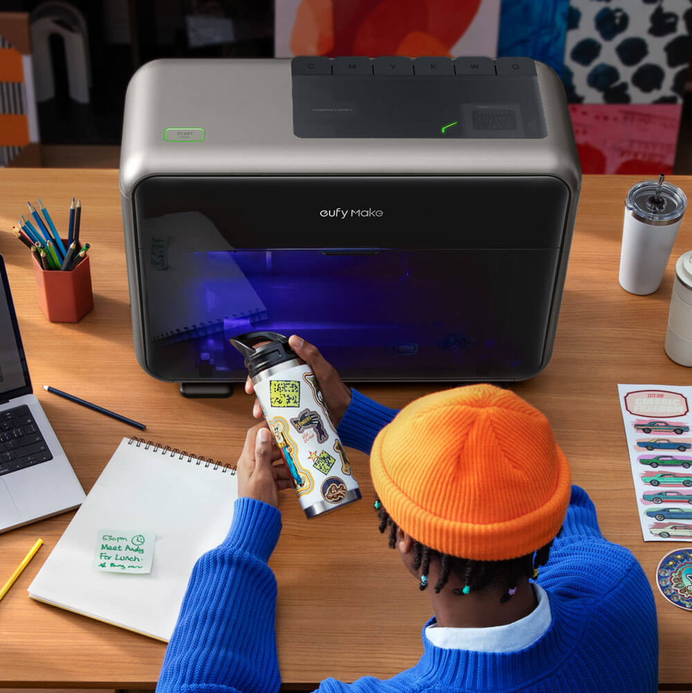 Rotary Printing Attachment for eufyMake E1 UV Printer | JPPlus