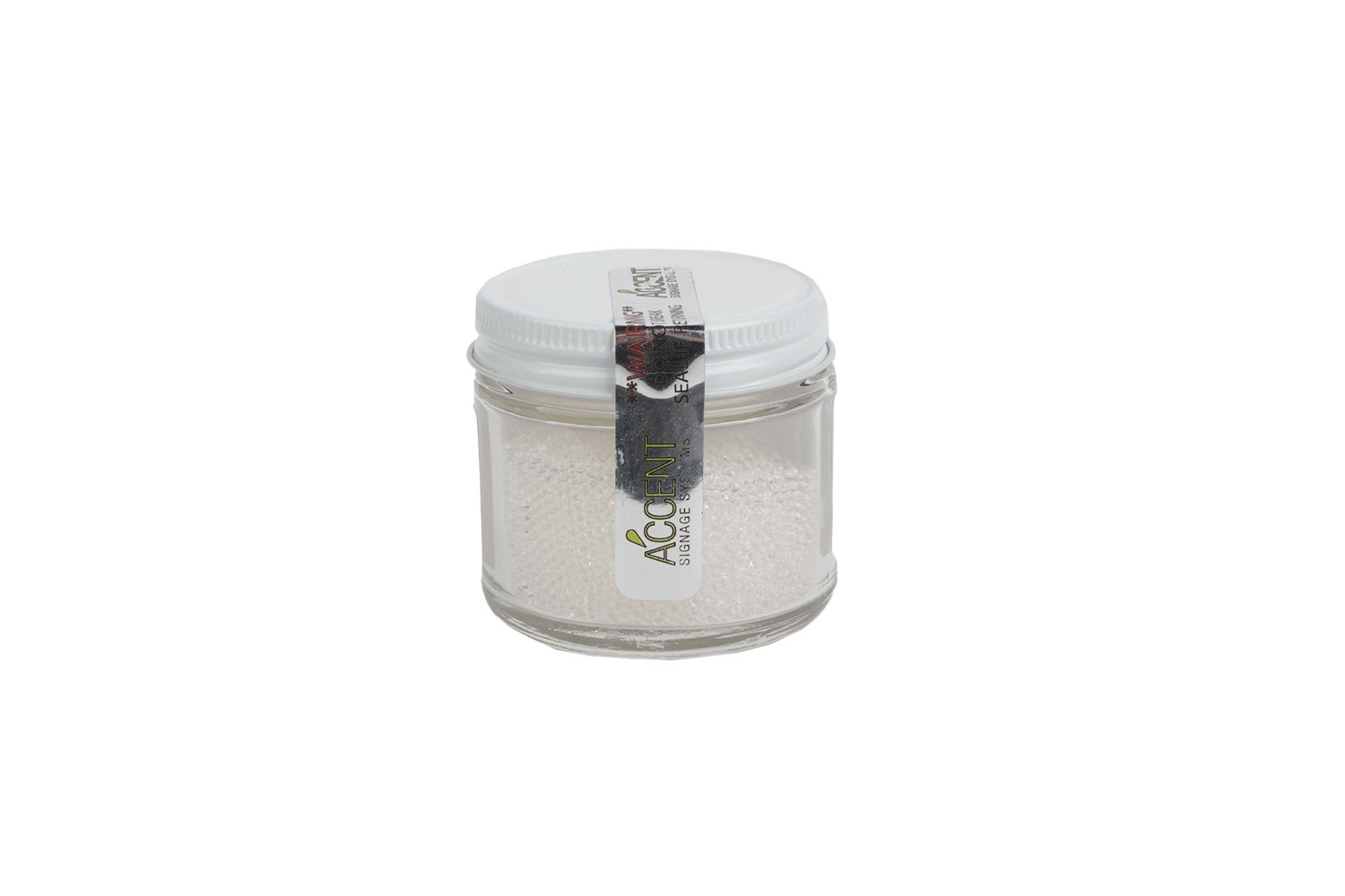 Jar of clear Raster Spheres