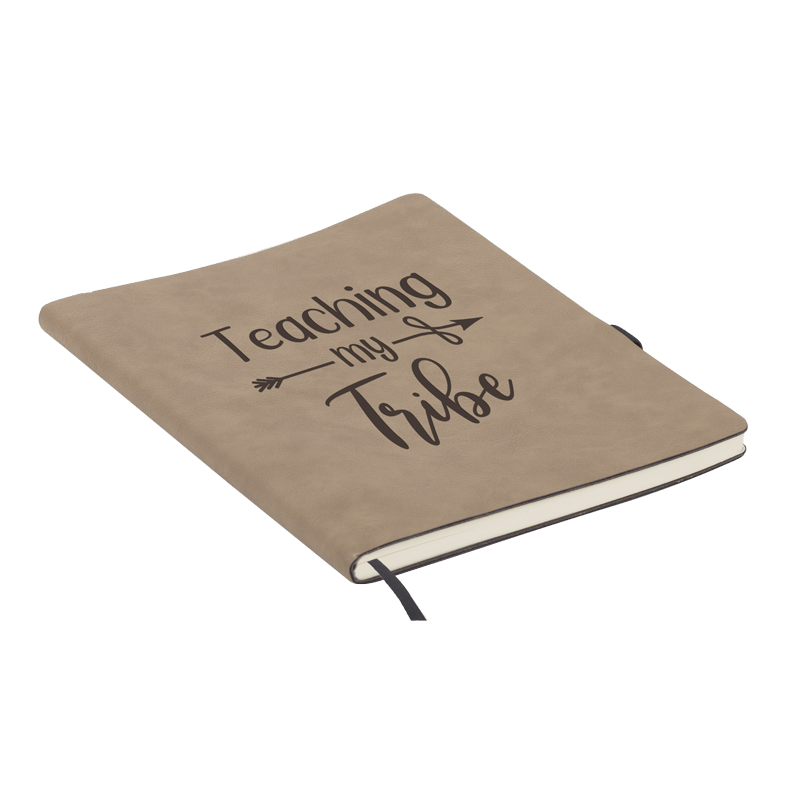 Saddle Collection 7" x 9" Laserable Leather-Like Notebook