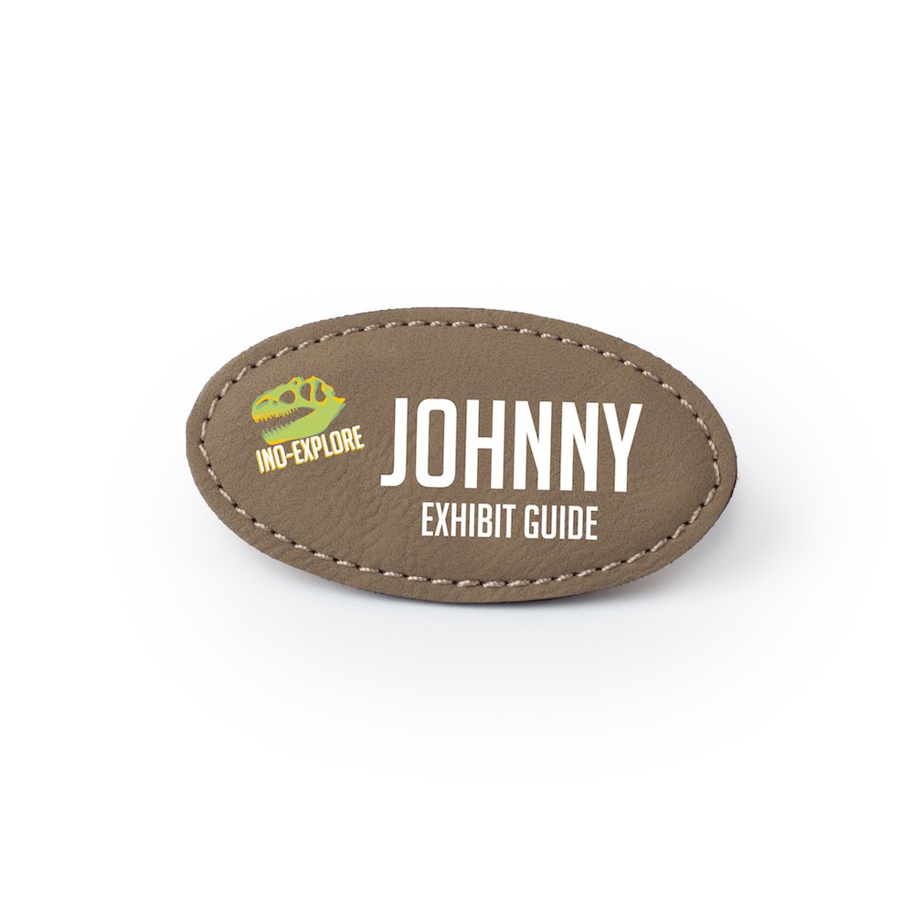 Saddle Collection Round Name Badge