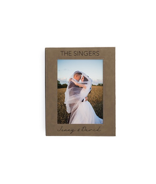 SADDLE COLLECTION FRAME 5"x7" BUCKSKIN