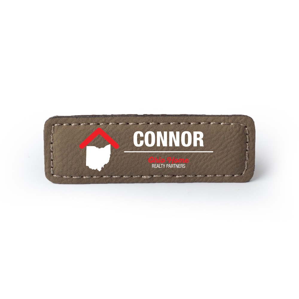 Saddle collection 1" x 3" Rectangular Name Badge