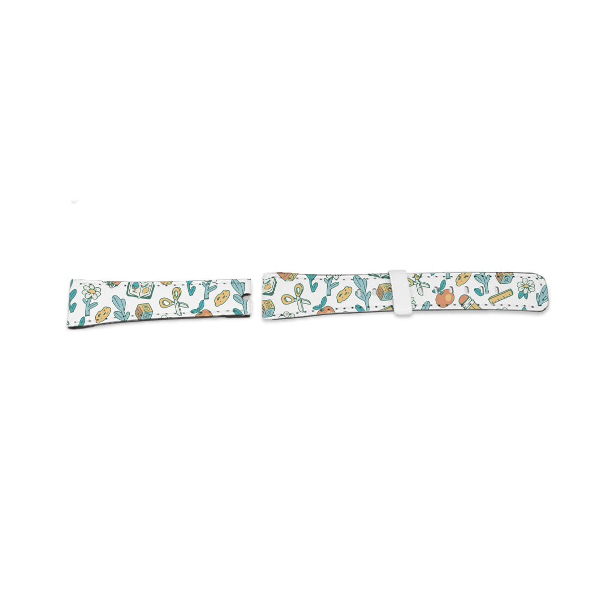 customized white apple watch band