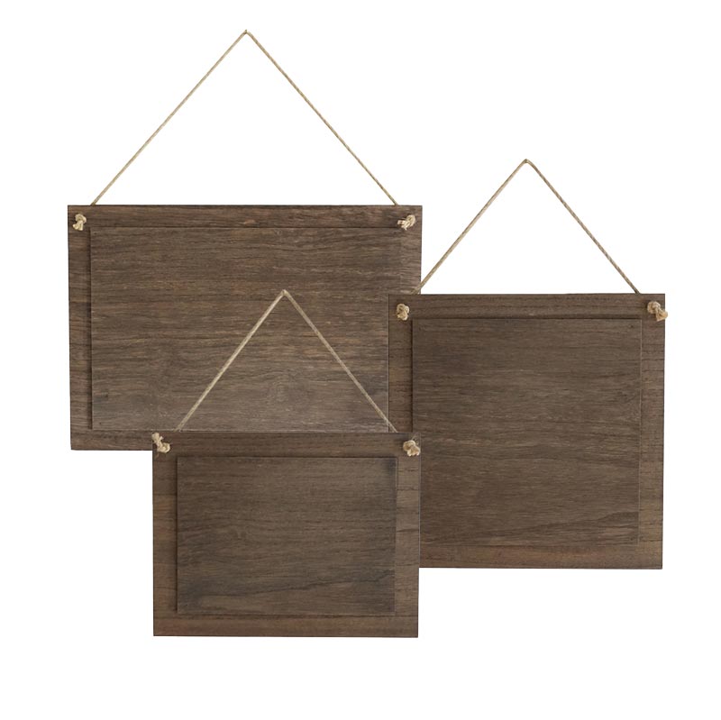 group of blank Hanging Wood Signs
