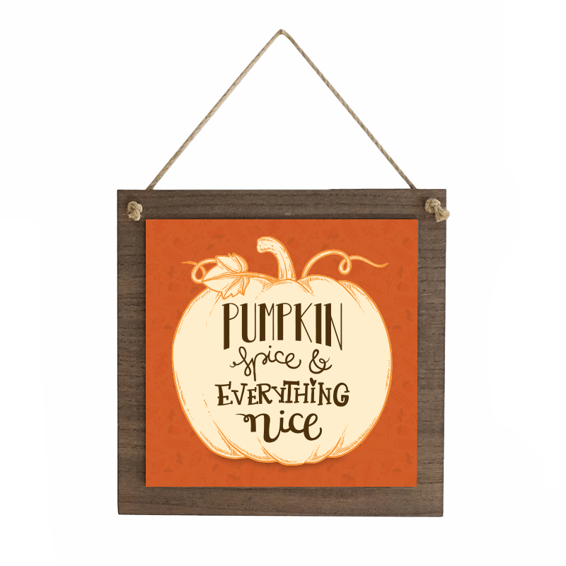 Hanging Wood Sign