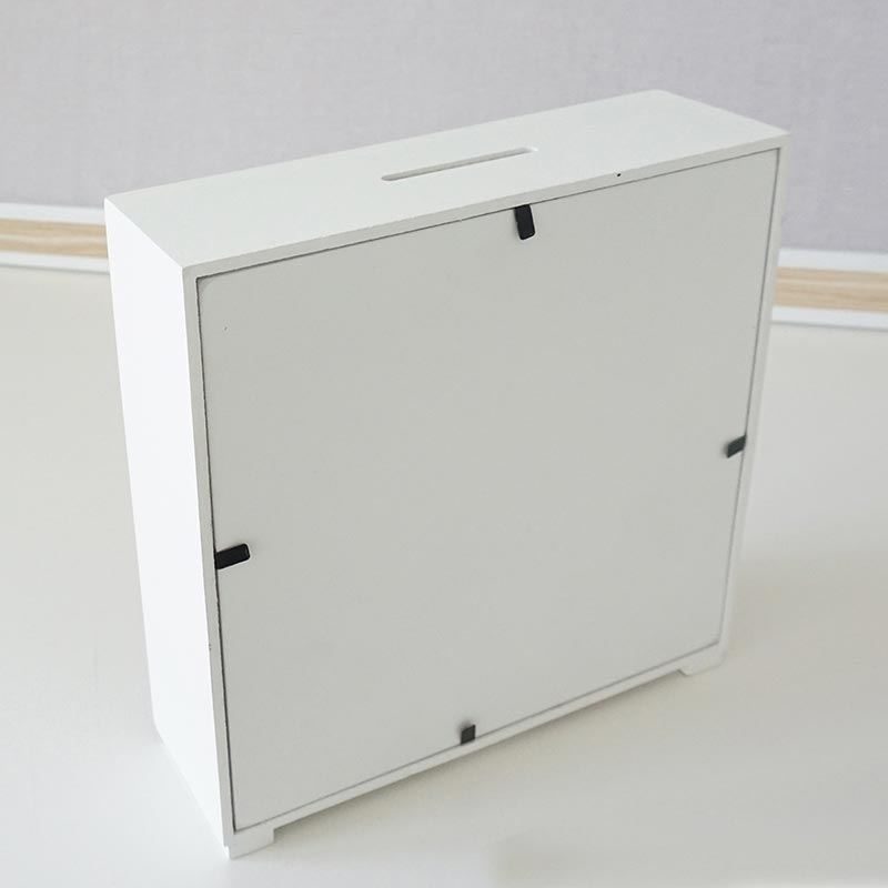 back of white Shadow Bank Box