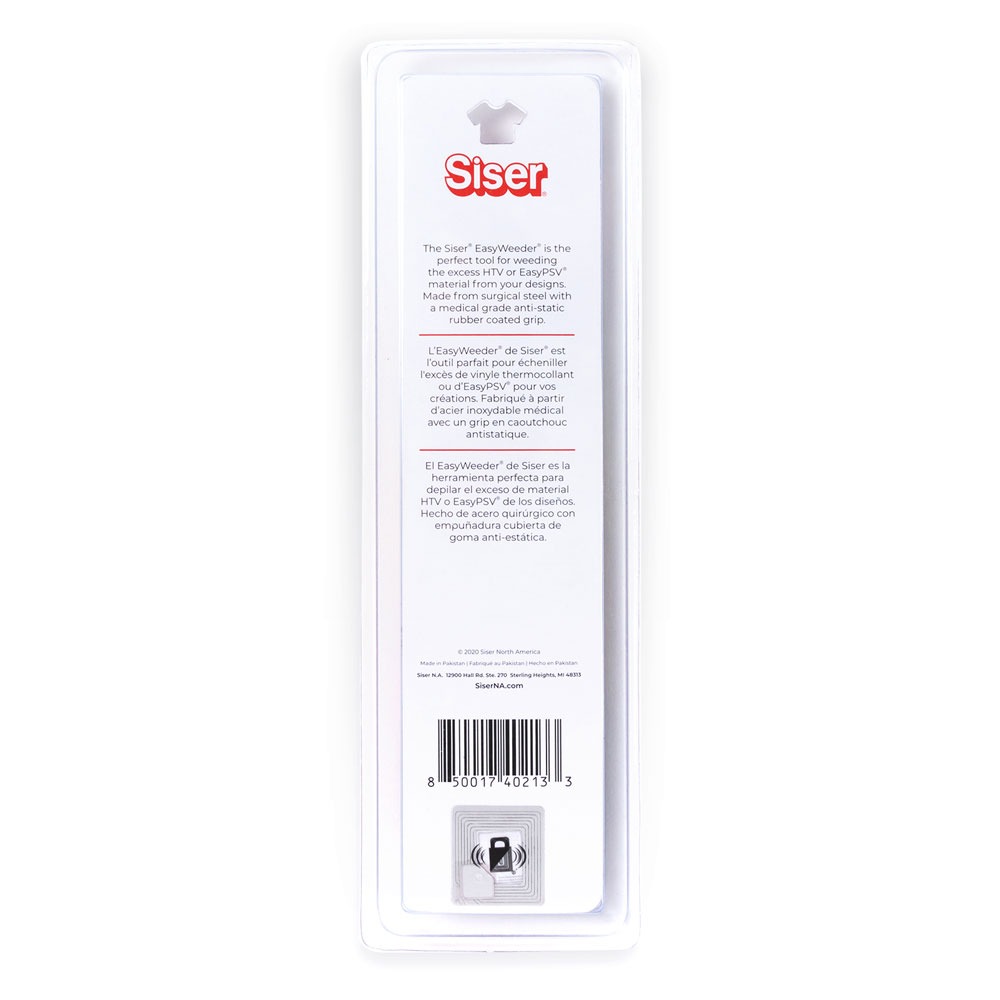 Back of the Siser EasyWeeder packaging