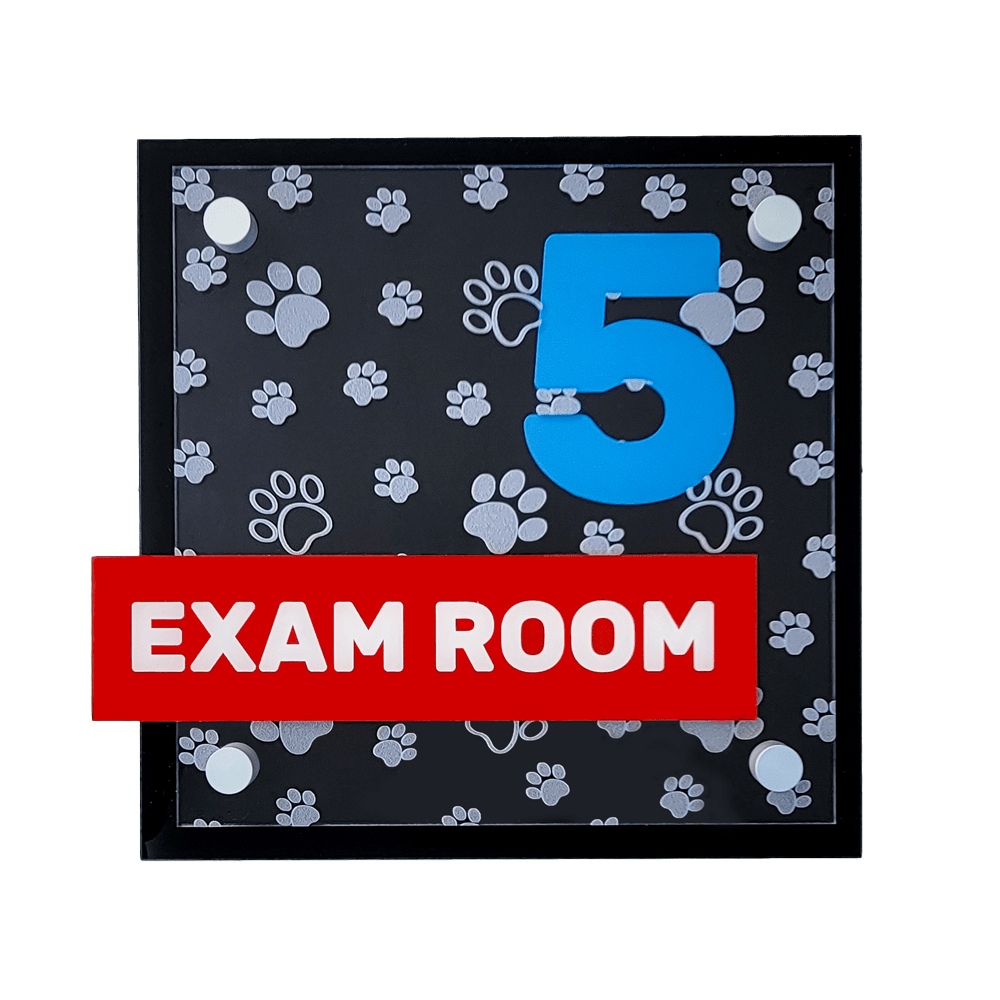 Exam room sign
