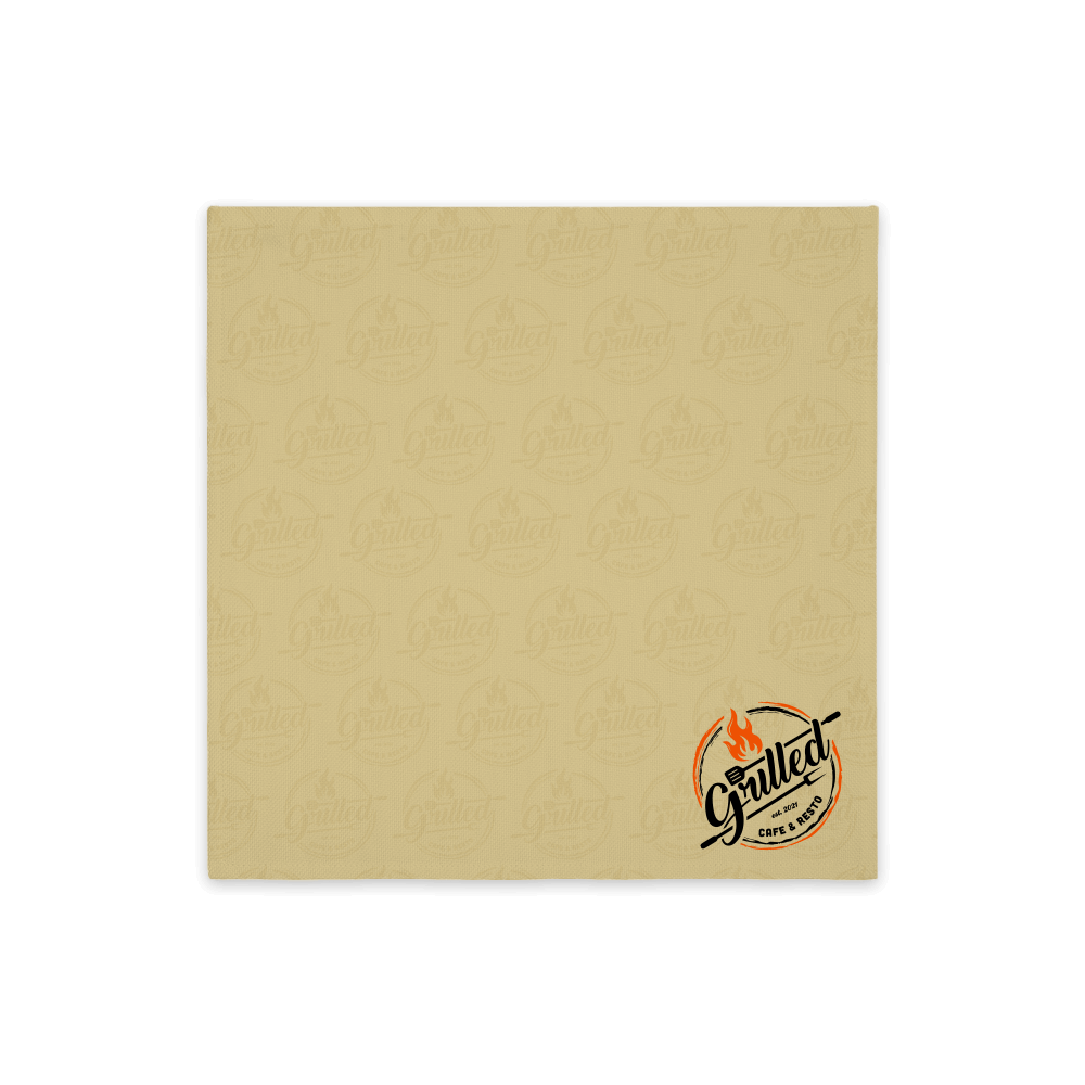 Napkin with Grilled Cafe logo