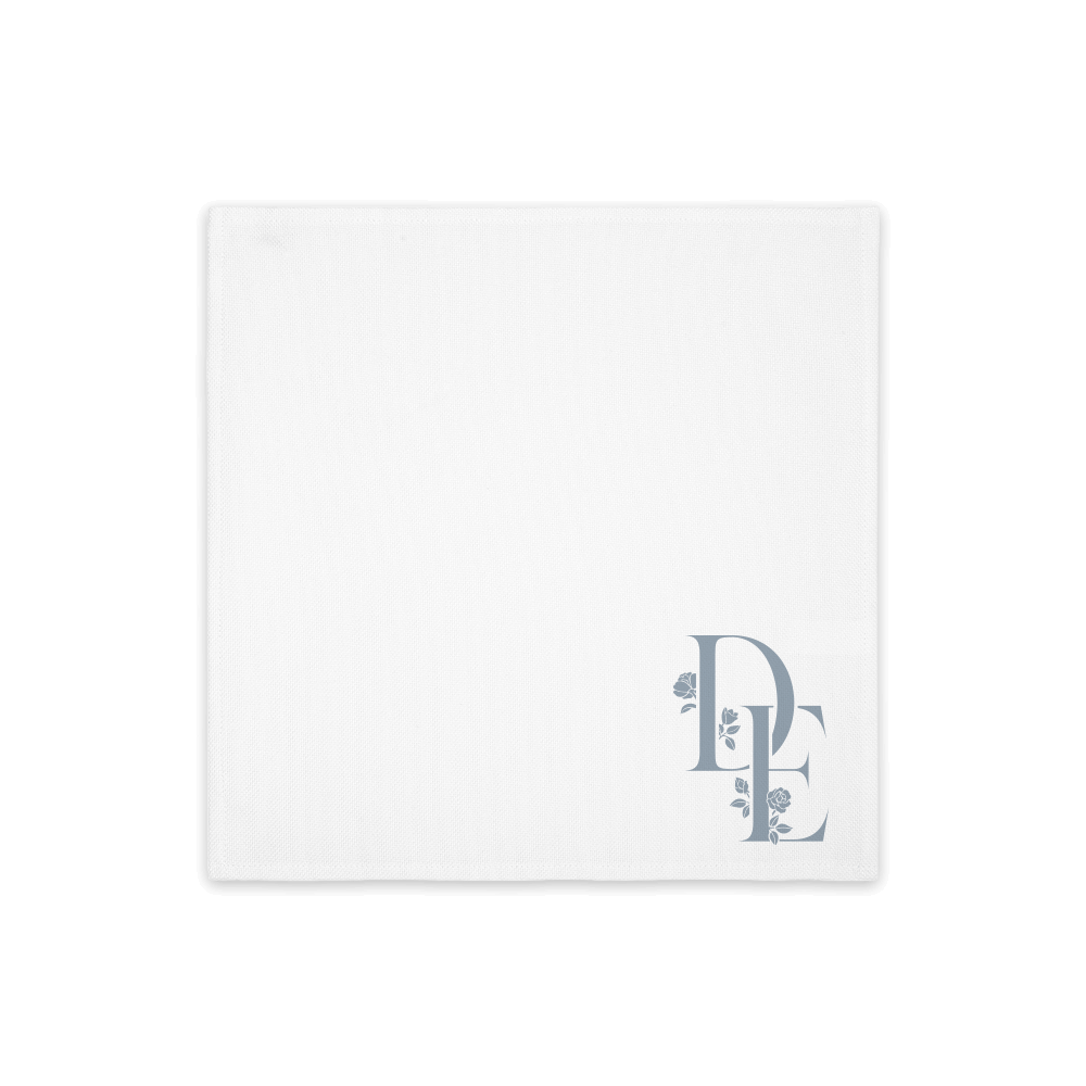 Personalized napkin with monogram