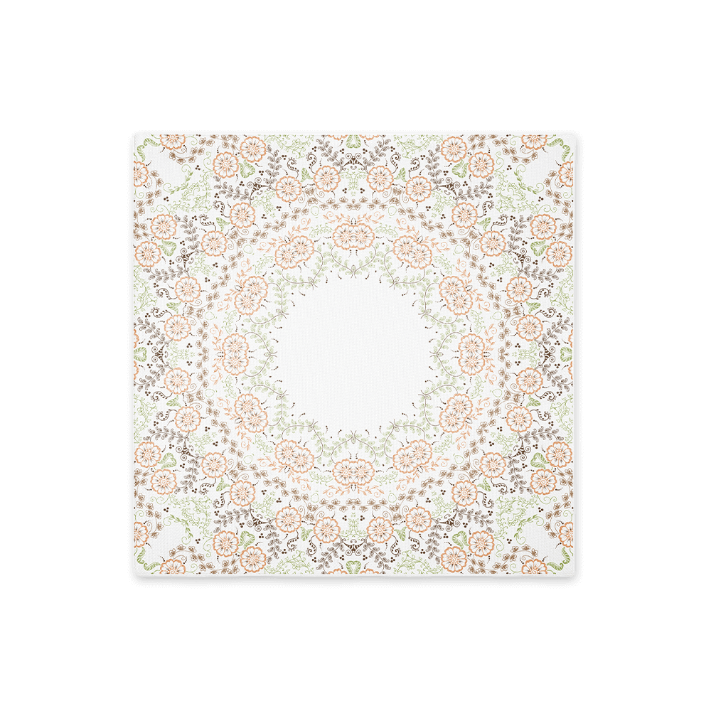 Napkin with flower design