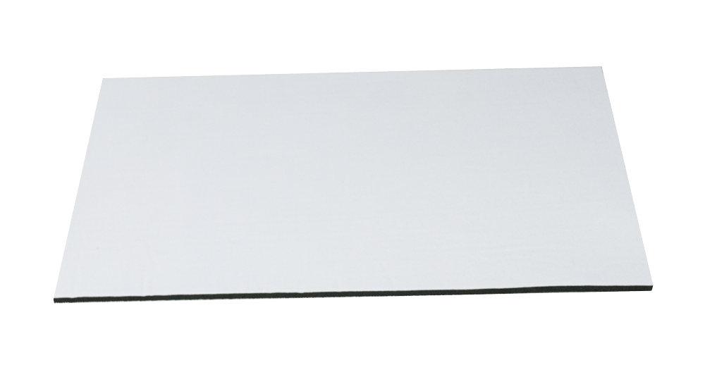 1/8" Rubberized Sheet with White Polyester Surface (Mousepad)
