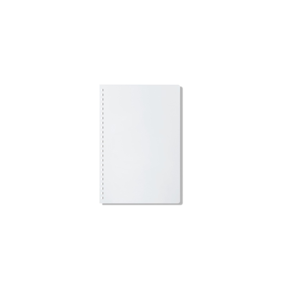 Blank white A5 notebook cover