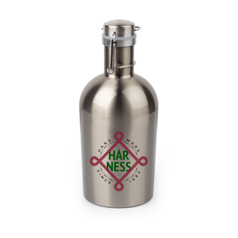 Silver Sublimation Growler 64oz