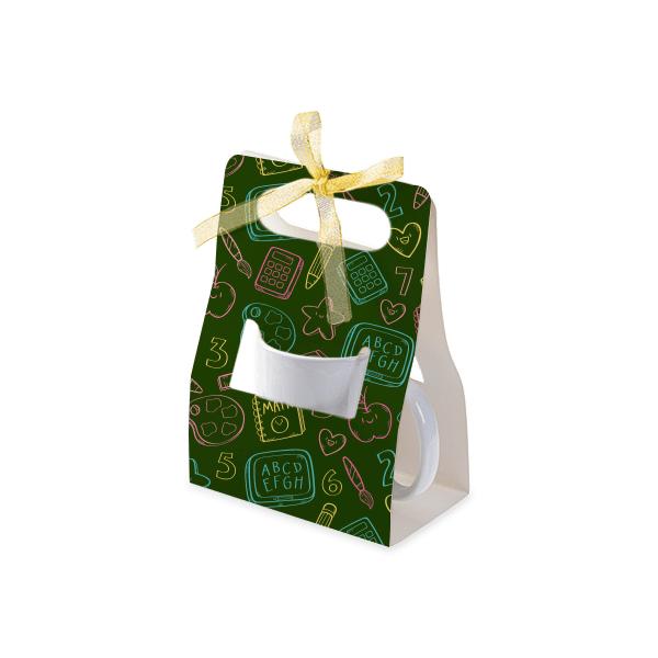 15oz mug gift box with school design