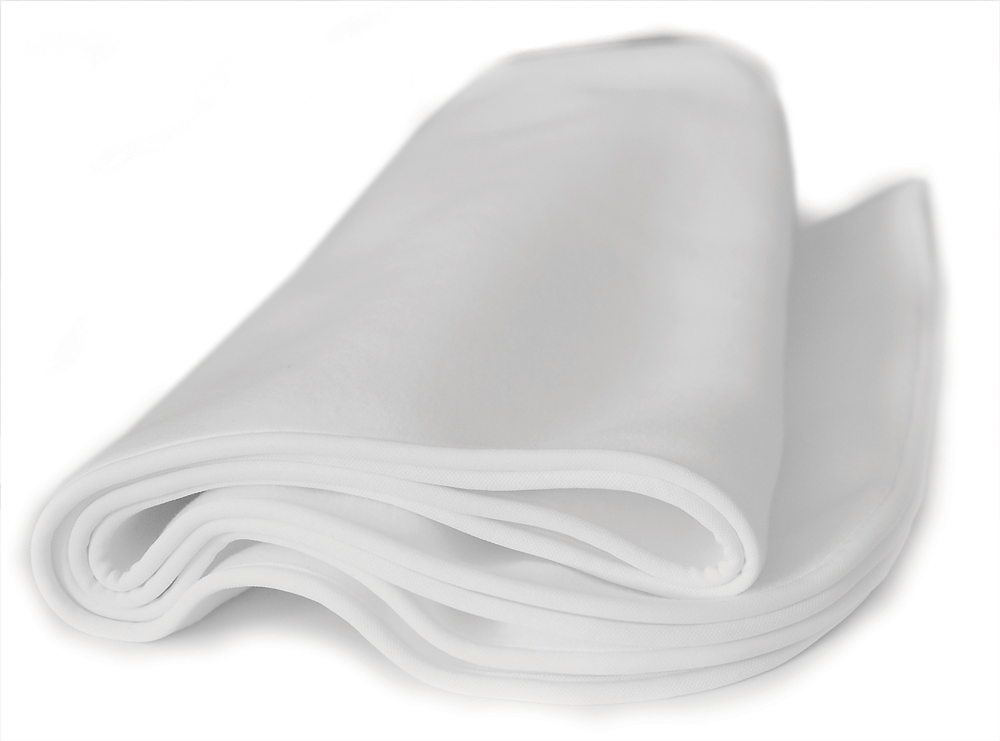 Folded blank baby blanket