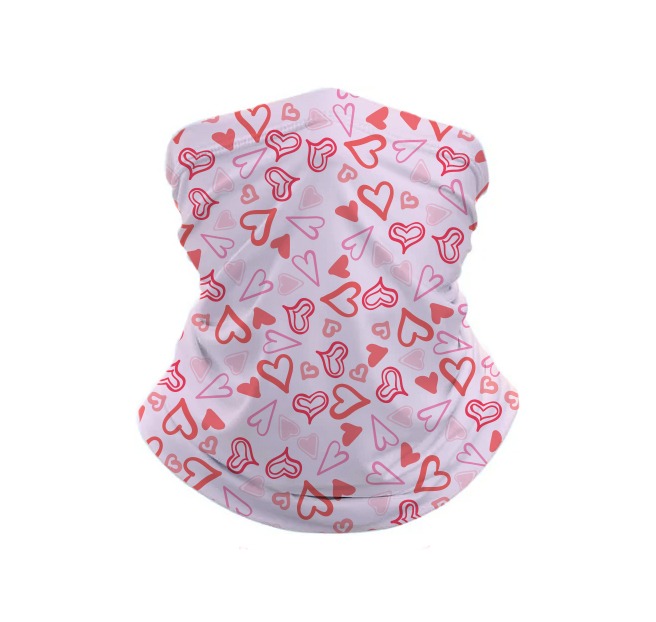 Gaiter with heart design sublimated