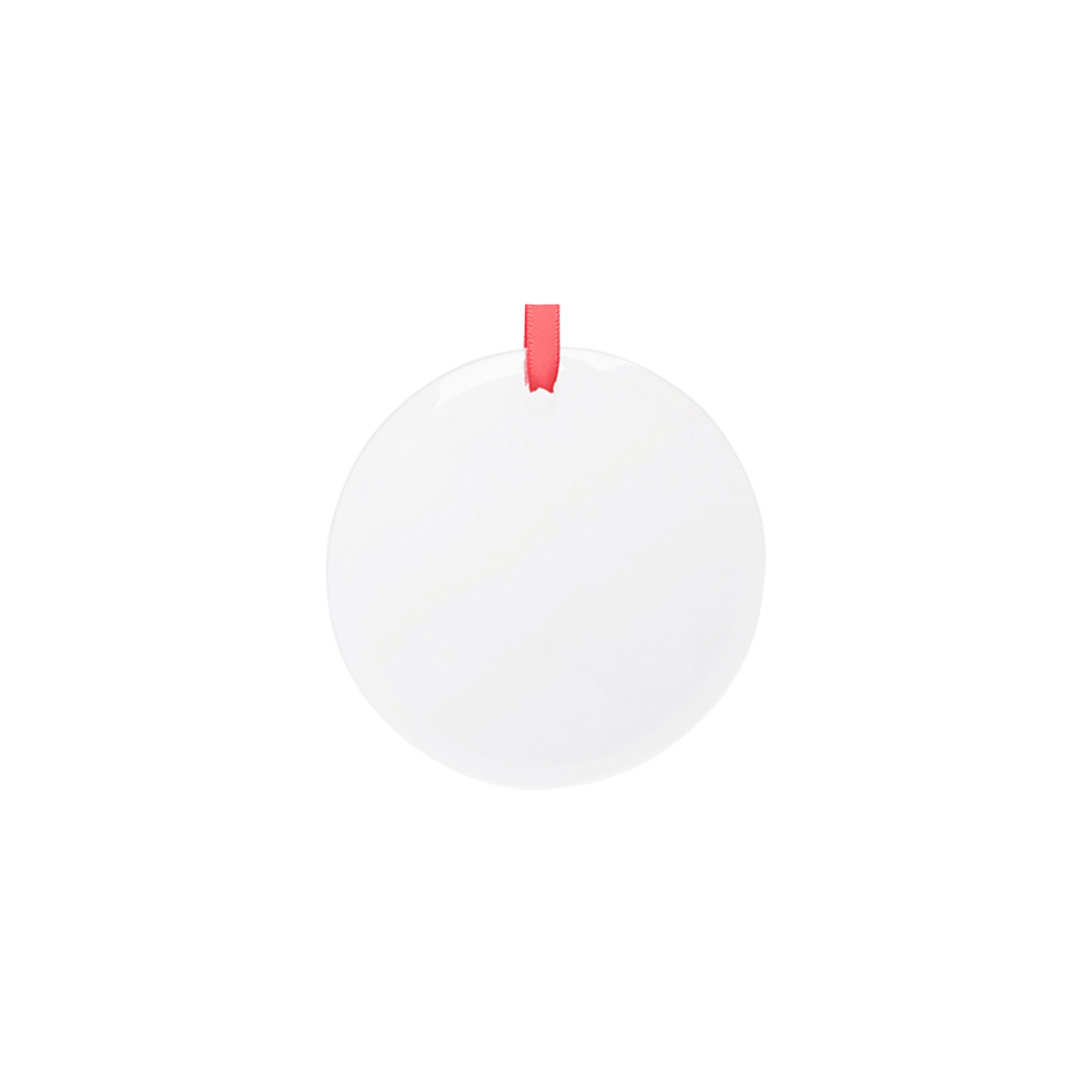 Blank circle glass ornament