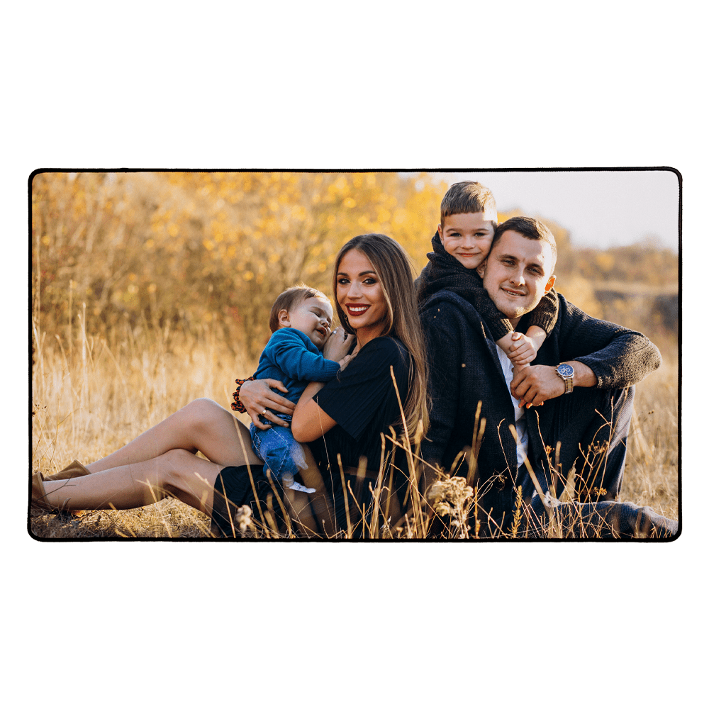 desk mat with image of family