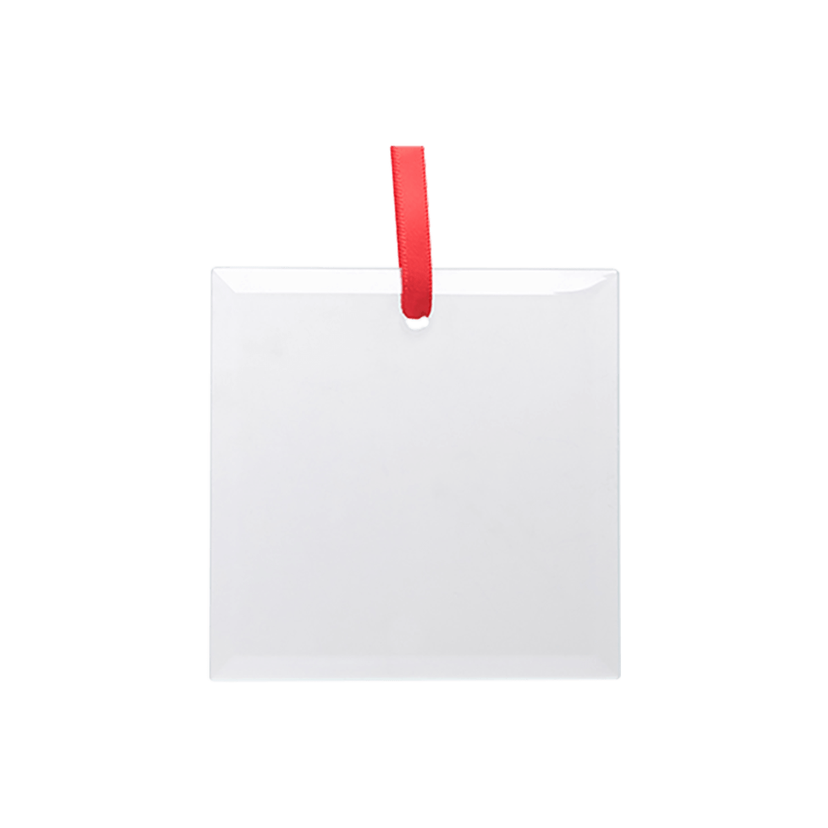 Blank square glass ornament