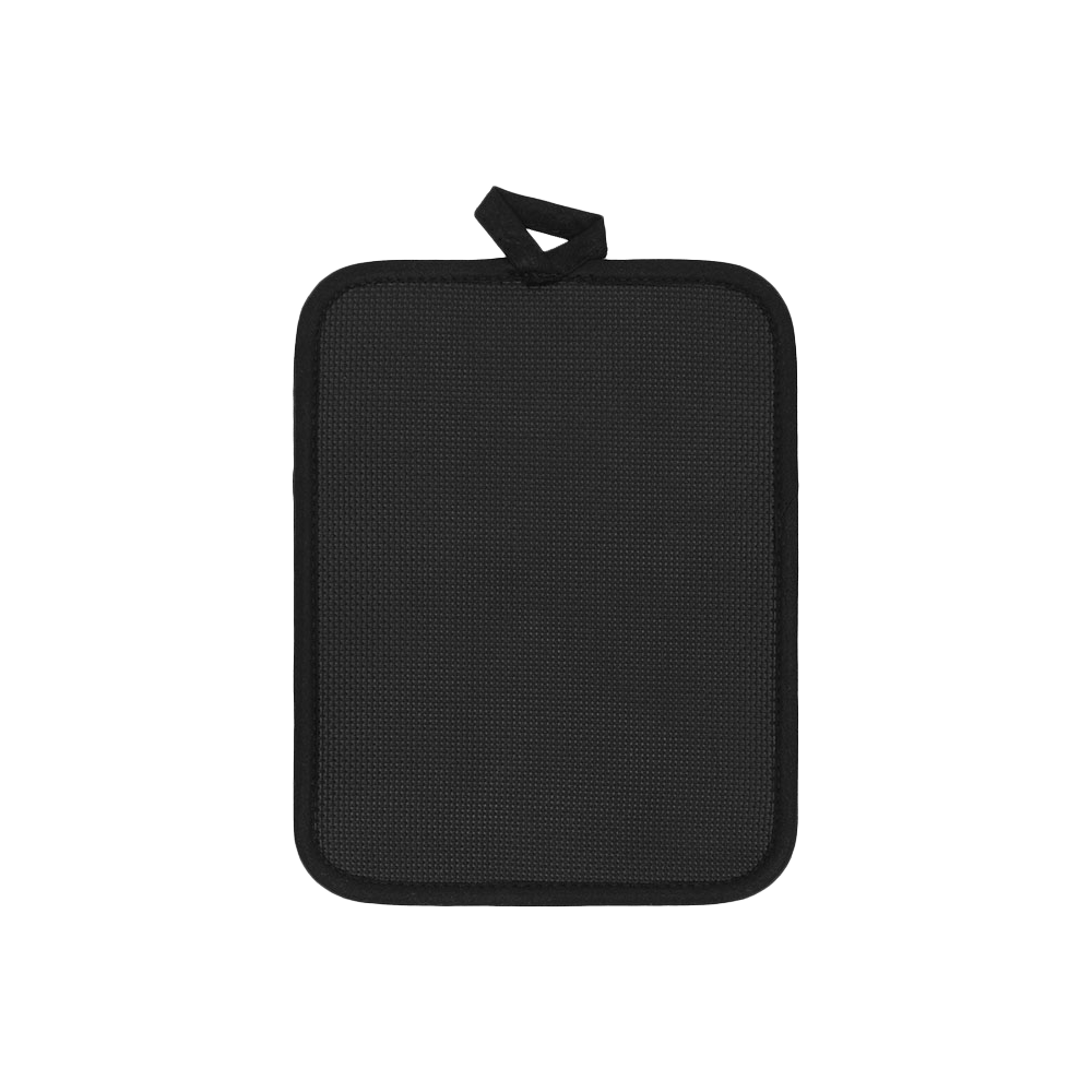 Silicone back of linen pot holder
