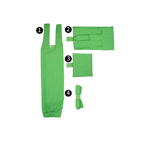 Green Reuseable Multi-Purpose Bag PKG - 4/PKG